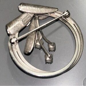 Elegant Sterling Silver Brooch by Carl Art